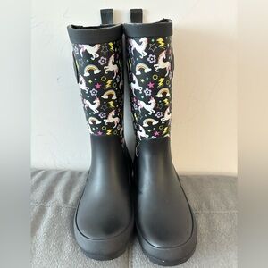 elements waterproof glitter unicorns rainboot for kids